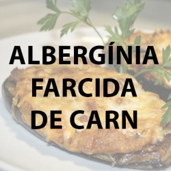 Albergínia farcida de carn