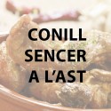 Conill sencer a l'ast