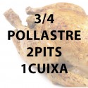3/4 Pollo a l'ast